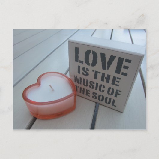愛は魂の音楽だろ？ ポストカード (正面)