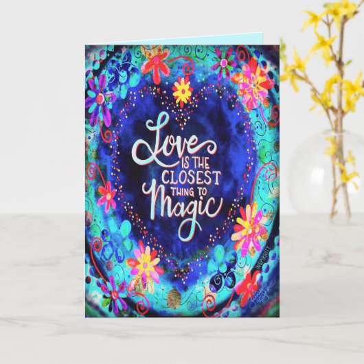 愛は魔法に最も近い カード (黄色い花)