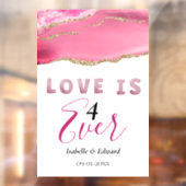 「愛は4回」金ゴールド&ピンクアゲエレガントート石 ウィンドウサイン (シート2)