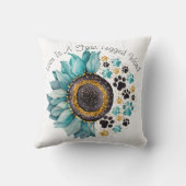 愛は4本足の単語、犬の恋人、犬の母である クッション (裏面)