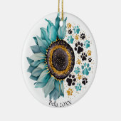 愛は4本足の単語、犬の恋人、犬の母である セラミックオーナメント (右)