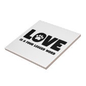 愛は4脚の単語です タイル (側面)