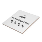 愛は4脚の単語です タイル (側面)