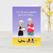 愛は49結婚周年記念カード カード (黄色い花)