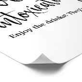 愛は8x10の結婚バー徴候を酔わせる ポスター (角)