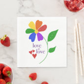 愛は、すべての家族のためにすべてのことを言う愛である。 スタンダードランチョンナプキン (インサイチュ)