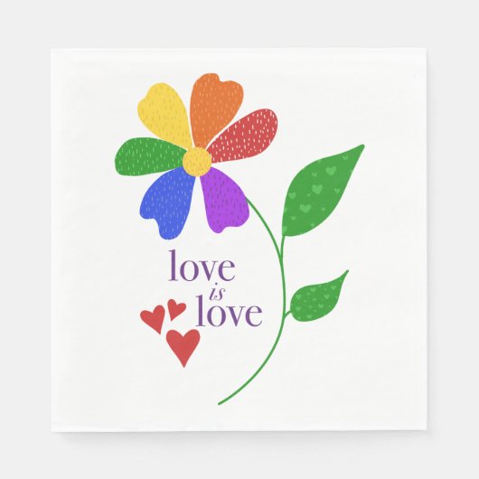 愛は、すべての家族のためにすべてのことを言う愛である。 スタンダードランチョンナプキン (正面)