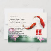 愛は|のはすコイの倍の幸福の結婚式を一周します 招待状 (正面)