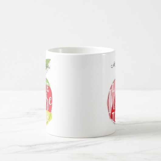 愛は、|の先生にコーヒー・マグをインスパイア、教えます コーヒーマグカップ (中央)