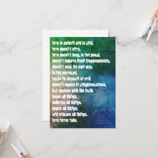 愛は カード (正面/裏面インサイチュ)