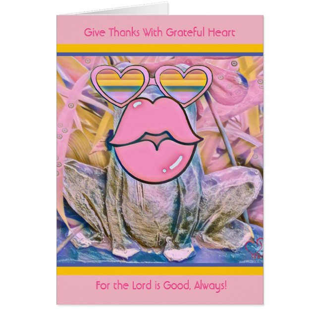 愛は-ジェレミアのカエル-キリスト教の挨拶です (正面)