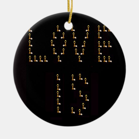 愛は セラミックオーナメント (正面)