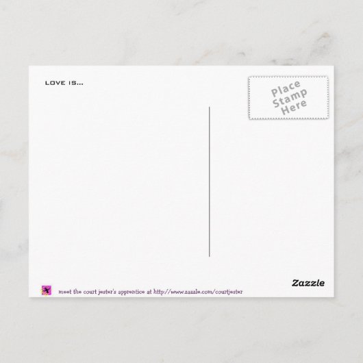 愛は ポストカード (裏面)