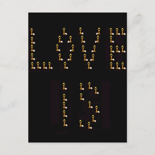 愛は ポストカード (正面)