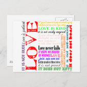 愛は… ポストカード (正面/裏面)