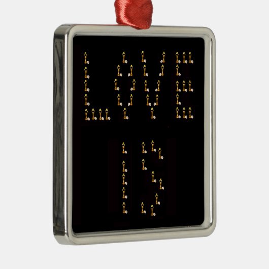 愛は メタルオーナメント (右)