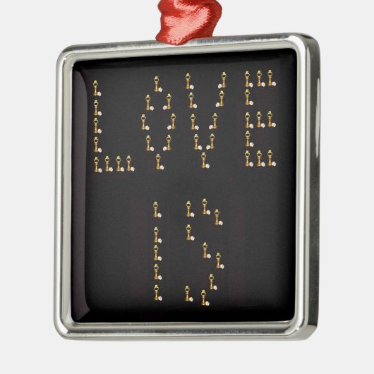 愛は メタルオーナメント (左)