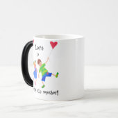 「愛は…」 モーフィングマグカップ (正面左)