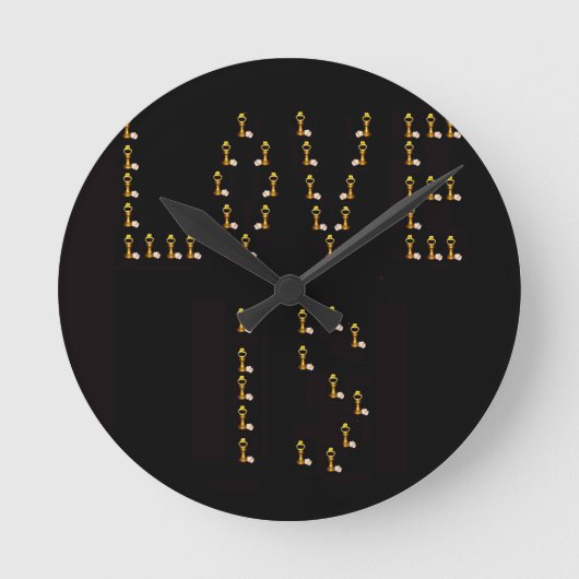 愛は ラウンド壁時計 (正面)