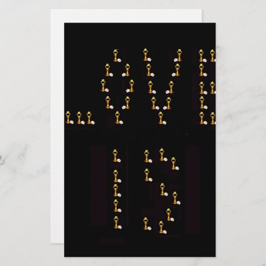 愛は 便箋 (正面/裏面)