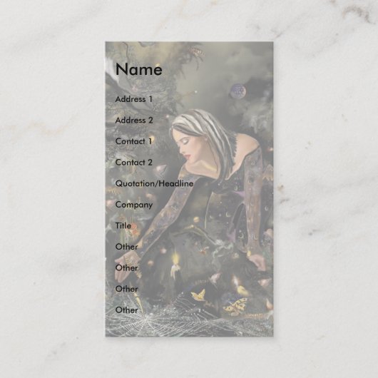 愛は… 名刺 (正面)