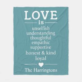 愛は…名前をカスタムする&カラーフリースブランケット フリースブランケット