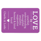 愛は…名前をカスタムする&カラーマグネット マグネット (横)