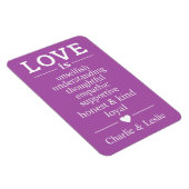 愛は…名前をカスタムする&カラーマグネット マグネット (右側)