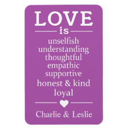 愛は…名前をカスタムする&カラーマグネット マグネット