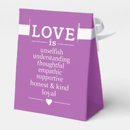 愛は…名前をカスタムする、日付と色の好意ボックス フェイバーボックス