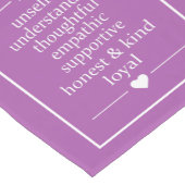 愛は…名前をカスタムする、日付&カラーテーブルランナー ショートテーブルランナー (コーナー)