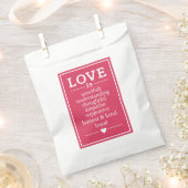 愛は…好意バッグ フェイバーバッグ (クリップ留めされた状態)