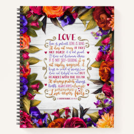 愛は…木数々のに色の花 ノートブック