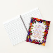 愛は…木数々のに色の花 ノートブック (内部)