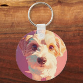 愛は、特に犬から無条件である。 キーホルダー (正面)