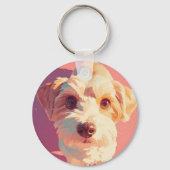 愛は、特に犬から無条件である。 キーホルダー (裏面)