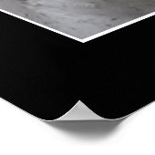 愛は…美しい白馬の写真の贈り物 ポスター (角)