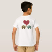 愛は…象のティー Tシャツ (裏面フル)