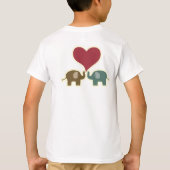 愛は…象のティー Tシャツ (裏面)