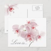 愛は…郵便はがきです ポストカード (正面/裏面)