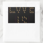 愛は 長方形シール (バッグ)