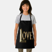 愛は、黄金の言葉、子供の完全なプリントエプロン エプロン (インサイチュ)