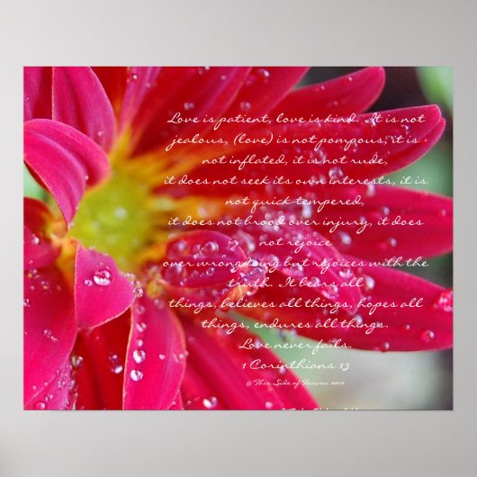 愛は…..1コリント13 ポスター (正面)
