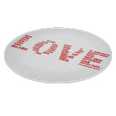 愛は… 1コリント13:4-8聖書の聖句 カッティングボード (角)