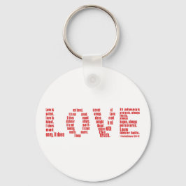 愛は… 1コリント13:4-8聖書の聖句 キーホルダー