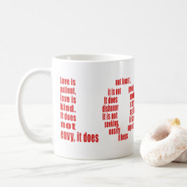 愛は… 1コリント13:4-8聖書の聖句 コーヒーマグカップ