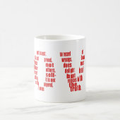 愛は… 1コリント13:4-8聖書の聖句 コーヒーマグカップ (中央)