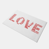 愛は… 1コリント13:4-8聖書の聖句 ドアマット (アングル)