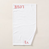 愛は… 1コリント13:4-8聖書の聖句 バスタオルセット (ハンドタオル)