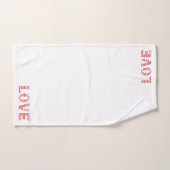 愛は… 1コリント13:4-8聖書の聖句 バスタオルセット (ハンドタオル)